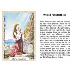 OG14059P100 - Oração Maria Madalena c/ 100un. - 9,5x6,5cm