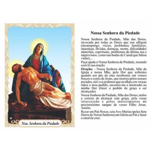 OG14072P100 - Oração N. Sra. Da Piedade c/ 100un. - 9,5x6,5cm