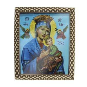 QD91308 - Quadro N. Sra. Do Perpétuo Socorro - 23x28cm