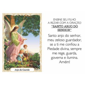 OG41800P100 - Oração Anjo da Guarda c/ 100un. - 9,5x6,5cm
