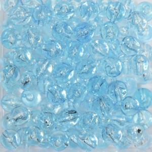 CTM050014P500G - Contas Bolinhas Acrílico Azul Turquesa Transparente c/ 500 gramas - 8mm (48)