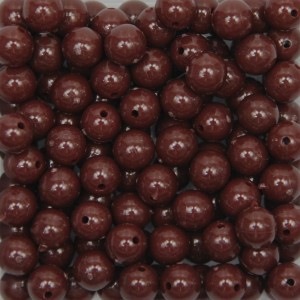 CTM050050P250G - Contas Bolinhas Acrílico Marrom c/ 250 gramas - 8mm (56)