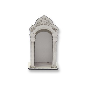 OT818000 - Oratório de MDF Branca - 13,6x7,8cm