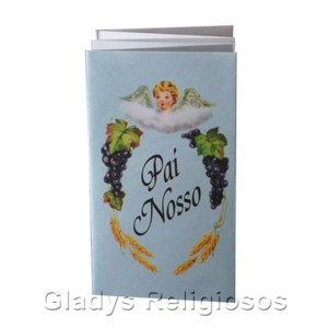 OS141401P12 - Oração Pai Nosso Sanfonada c/ 12un. - 9x5cm