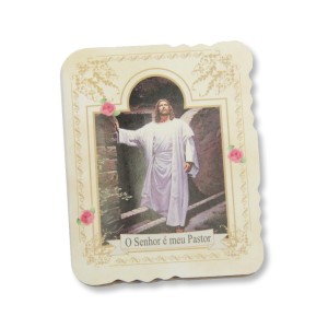 CD16005 - Cartão O Senhor é meu Pastor c/ Dezena - 7,5x6cm