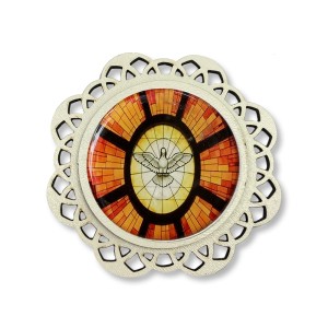 IA81299 - Imã Dvino Espírito Santo MDF Resinado - 7,5x7,5cm