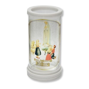 PV158103 - Porta Vela Vidro N. Sra De Fátima - 17x9,3cm