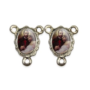 ET1672416P5 - Entremeio São Camilo de Lellis Duplo Resinado c/ 5un. - 1,9x1,5cm