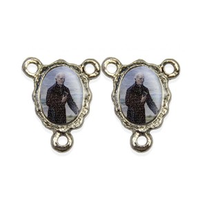 ET1672414P5 - Entremeio Padre São José de Anchieta Duplo Resinado c/ 5un. - 1,9x1,5cm