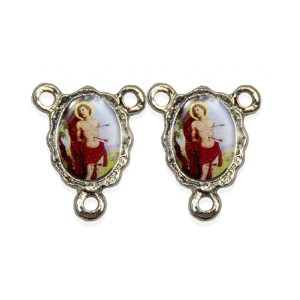 ET1672418P5 - Entremeio São Sebastião Duplo Resinado c/ 5un. - 1,9x1,5cm