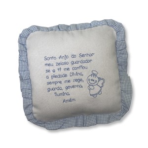 AL80041 - Almofada Santo Anjo Azul - 20x20cm