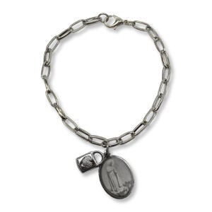 PU28307 - Pulseira N. Sra. de Fátima Cadeia de Consagração - 19cm