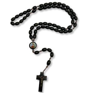 TE942047 - Terço Santa Luzia Madeira - 45cm