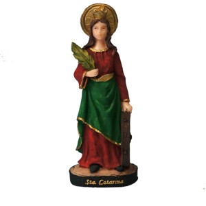 IM1730032 - Imagem Santa Catarina de Alexandria Resina - 15x6cm