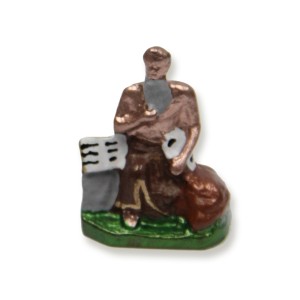 IM89427 - Imagem São Jerônimo Metal Ouro Velho - 4x3cm