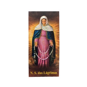 FO470110P100 - Folheto Coroa Das Lágrimas De N. Sra. c/ 100un. - 15x7cm