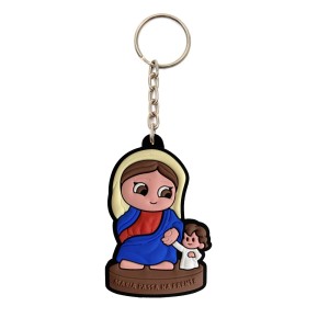 CH50063 - Chaveiro Maria Passa na Frente Emborrachado - 12x4cm