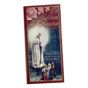 FO410080 - Folheto Mistérios do Rosário - 21x10cm