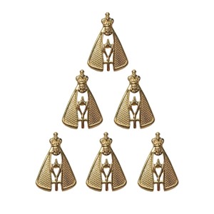 BO10008P6 - Botton N. Sra. Aparecida Dourado c/ 6un. - 2x1,3cm