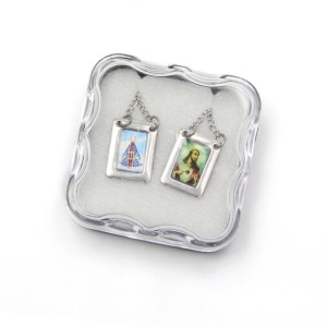 ES42003 - Escapulário N. Sra. Aparecida Aço Inox - 61,8x1,4cm (R065)