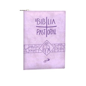 BI151547 - Bíblia Pastoral Lilás c/ Ziper - 15x11cm