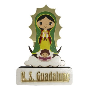 PE721803 - Pedestal N. Sra. De Guadalupe MDF - 15x10cm