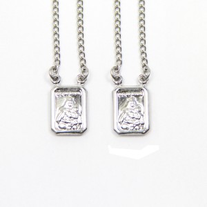 ES43015 - Escapulário N. Sra. Do Carmo Aço Inox - 61,3x0,8cm (R242)