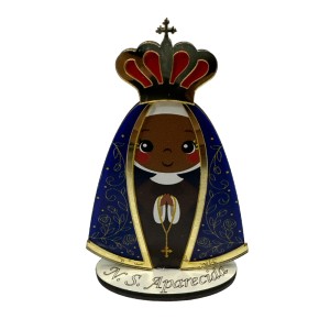 PE721500 - Pedestal N. Sra. Aparecida MDF - 12,5x8cm