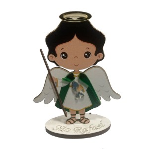 PE721682 - Pedestal São Rafael Arcanjo MDF - 12,5x7,5cm
