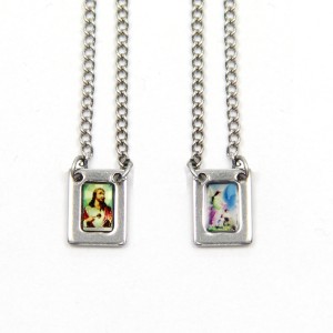 ES45201 - Escapulário Anjo da Guarda Aço Inox - 61x0,8cm (053)