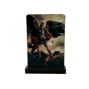 AO292585 - Pedestal São Miguel Arcanjo MDF - 7,5x5,5cm