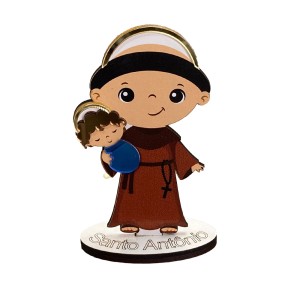 PE721607 - Pedestal Santo Antônio MDF - 12,5x7,5cm