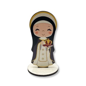 PE721108 - Pedestal Santa Edwiges Infantil MDF - 9,8x5,2cm