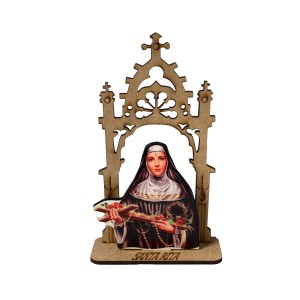 CP81406 - Capela Santa Rita de Cássia  MDF - 12,5x7,5cm