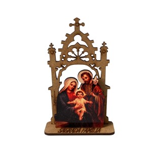 CP81481 - Capela Sagrada Família MDF - 12,5x7,5cm