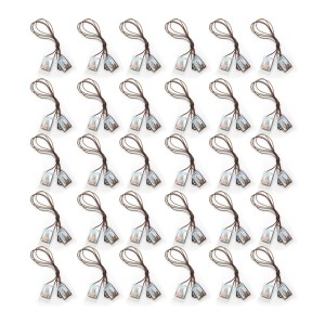 ES149001P50 - Escapulário N. Sra. Do Carmo e Sagrado Coração de Jesus Plástico c/ Tecido 50un. - 68x1,3cm