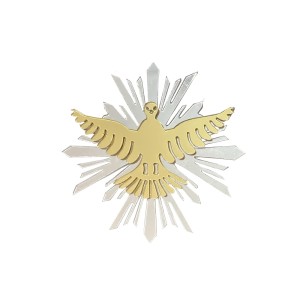 DI48323 - Divino Espírito Santo Resplendor - 8x8cm