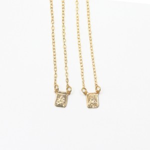 ES62405 - Escapulário N. Sra. do Carmo Folheado - 60,5x0,8cm (F138)