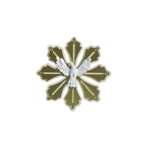 DF1980300 - Divino Espírito Santo Resplendor de Parede - 13x13cm