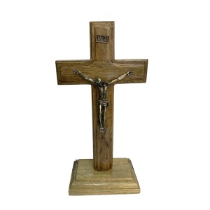 CU760040 - Crucifixo de Mesa Madeira - 22x10cm (1608)