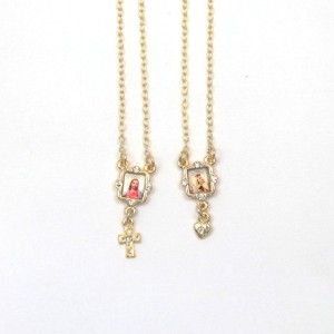 ES62085 - Escapulário N. Sra. do Carmo Folheado - 60,8x2cm (F38)