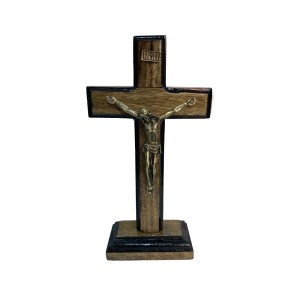CU760072 - Crucifixo de Mesa Madeira - 19x10cm (1597)