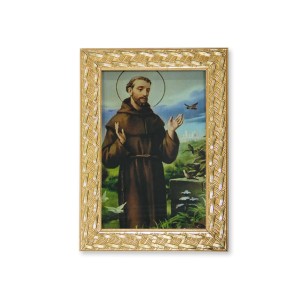 QD91117 - Quadro São Francisco de Assis - 13x18cm