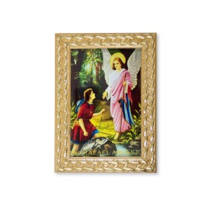 QD91207 - Quadro São Rafael Arcanjo - 13x18cm