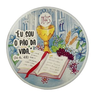 PE112100P3 - Protetor de Primeira Eucaristia c/ 3un. - 8,5x8,5cm