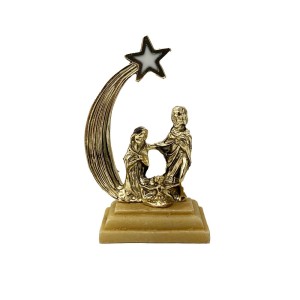 IM32018 - Mini Presépio Metal Dourado - 8x4,5cm