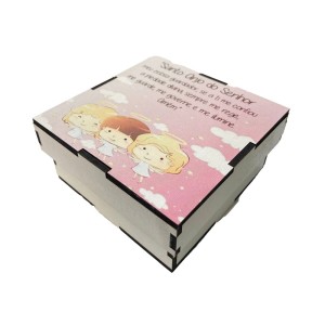 CXM75983 - Caixinha Santo Anjo MDF - 10x10cm
