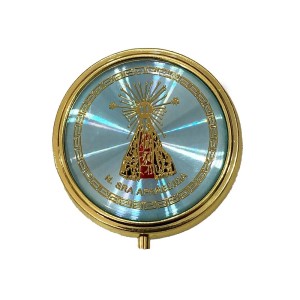 TC200010 - Teca Porta Hóstia N. Sra. Aparecida - 6x2cm