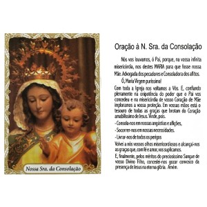 OG14026P100 - Oração N. Sra. Da Consolação c/ 100un. - 9,5x6,5cm