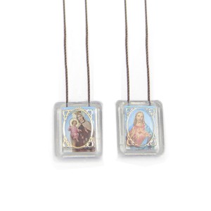 ES05001 - Escapulário N. Sra. Do Carmo Acrílico - 68x1,5cm